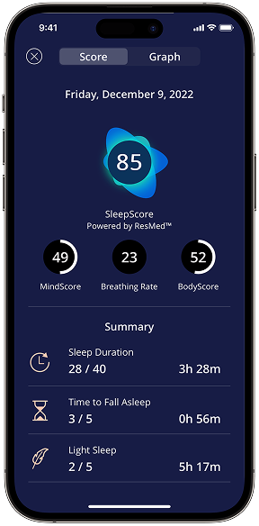 SleepScore app